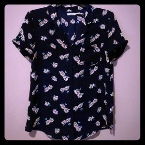Kimchi Blue Navy Floral Shirt